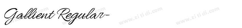 Gallient Regular字体转换